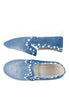 รองเท้าผ้าใบเดนิมลายสตาร์ - Stars Denim Platfrom Sneaker Flat Shoes