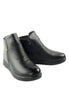 รองเท้าบูท กันหนาว - Modern Low-Heels Flat Leather Ankle Boots