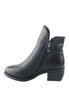 รองเท้าบูท กันหนาว - Modern Low-Heels Flat Leather Ankle Boots