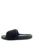 รองเท้าแตะขนเฟอร์ No.M-1 - Rubber Fur Slipper Sandals