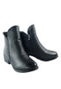 รองเท้าบูท กันหนาว - Modern Low-Heels Flat Leather Ankle Boots