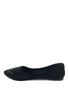 รองเท้าคัชชูส้นแบนประดับคริสตัล A-302 - Basic Round Toe Ballet Flats
