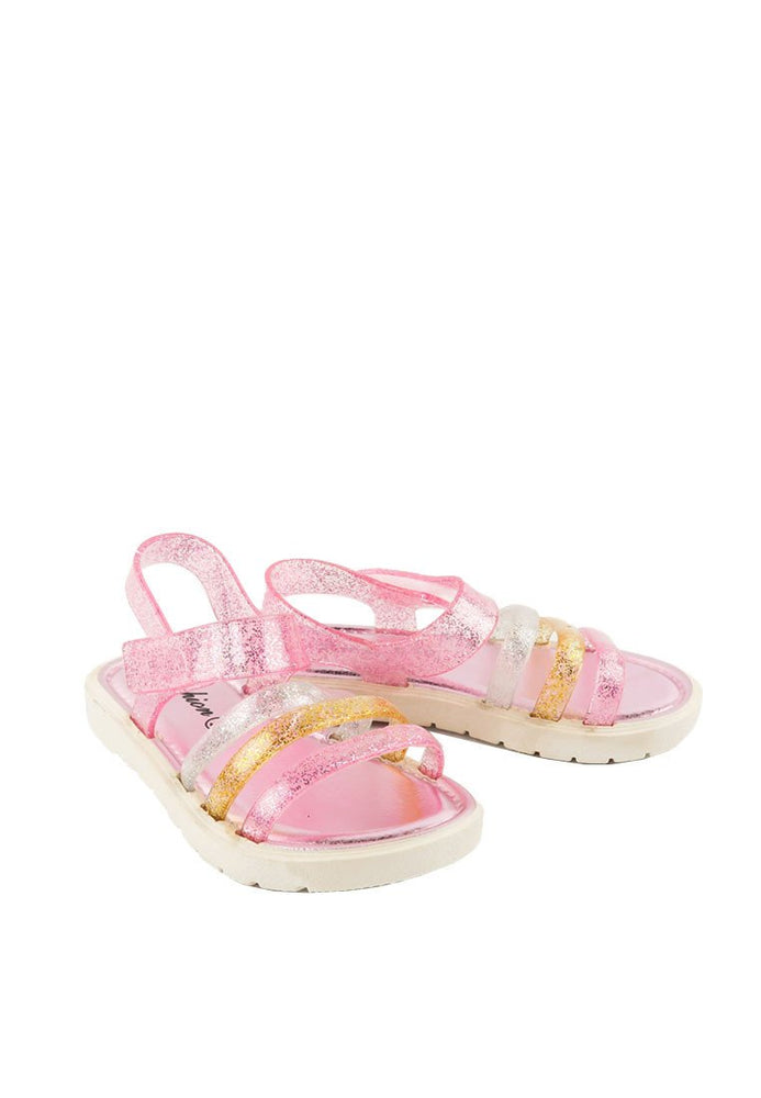 รองเท้าแตะกลิสเตอร์เด็กผู้หญิง - Girl Gliter Rubber Sandals