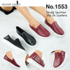 รองเท้าส้นแบนแต่งหมุด - Studs Leather Slip On Loafers