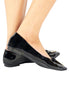 รองเท้าส้นแบนสีขาวแต่งโบว์ - Pointy Loafer Flats Shoes