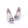 รองเท้าส้นสูงผ้าซาตินแต่งเพชร - Luxury Diamond Satin Stiletto Shoes