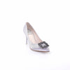 รองเท้าส้นสูงผ้าซาตินแต่งเพชร - Luxury Diamond Satin Stiletto Shoes