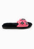 รองเท้าแตะขนเฟอร์ - Plush Faux Fur Rubber Sole House Slipper