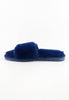 รองเท้าแตะขนเฟอร์  - Plush Faux Fur Rubber Sole House Slipper