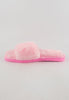 รองเท้าแตะขนเฟอร์  - Plush Faux Fur Rubber Sole House Slipper