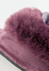 รองเท้าแตะขนเฟอร์ - Plush Faux Fur House Rubber Sole Slipper