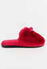 รองเท้าแตะขนเฟอร์ - Plush Faux Fur House Rubber Sole Slipper