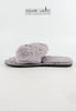 รองเท้าแตะขนเฟอร์ - Plush Faux Fur House Rubber Sole Slipper