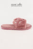 รองเท้าแตะขนเฟอร์ - Plush Faux Fur House Rubber Sole Slipper