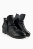 รองเท้าบูทหนังกันหนาวเสริมส้นภายใน ไซส์พิเศษ - Wedge Leather Ankle Boots