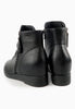 รองเท้าบูทหนังกันหนาวเสริมส้นภายใน ไซส์พิเศษ - Wedge Leather Ankle Boots