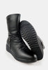 รองเท้าบูทหนัง กันหนาว ไซส์พิเศษ - Leather Wedge Riding Mid-Calf Boots