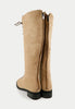 รองเท้าบูทแฟชั่นทรงสุง - Lace-up Combat Cuff Riding High-Calf Boots