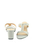 รองเท้าส้นสูง - T-Strap Chunky Heel Sandals