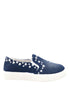 รองเท้าผ้าใบเดนิมลายสตาร์ - Stars Denim Platfrom Sneaker Flat Shoes