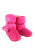 รองเท้าบูทกันหนาวสำหรับเด็ก - Kids Winter Snow Pom Pom Fleece Ankle Boot