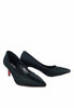 รองเท้าส้นสูงหัวแหลมคลาสสิค K9097 - Classic Slip On Pointed Toe Low Kitten Heel Pumps Shoes