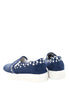 รองเท้าผ้าใบเดนิมลายสตาร์ - Stars Denim Platfrom Sneaker Flat Shoes