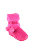 รองเท้าบูทกันหนาวสำหรับเด็ก - Kids Winter Snow Pom Pom Fleece Ankle Boot