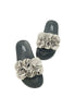 รองเท้าแตะแต่งดอกไม้ No.M-3 - Rubber Floral Slipper Sandals