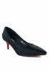 รองเท้าส้นสูงหัวแหลมคลาสสิค K9097 - Classic Slip On Pointed Toe Low Kitten Heel Pumps Shoes