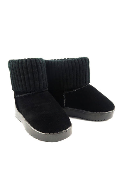 รองเท้าบูทกันหนาว กันหิมะ สำหรับเด็ก - Knit Sweater Velvel Kids Snow Boots