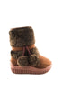 รองเท้าบูทกันหนาวสำหรับเด็ก - Kids Winter Snow Pom Pom Fleece Ankle Boot