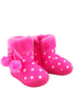 รองเท้าบูทกันหนาวสำหรับเด็ก - Girls Pokla Dot Insulated Fur Lining Snow Boots