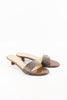 รองเท้าส้นเตี้ย  - Fashion Casual Polished Strap Sandal