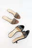 รองเท้าส้นเตี้ย  - Fashion Casual Polished Strap Sandal