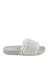 รองเท้าแตะขนเฟอร์ No.M-1 - Rubber Fur Slipper Sandals