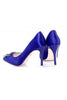 รองเท้าส้นสูงผ้าซาตินแต่งเพชร - Luxury Diamond Satin Stiletto Shoes