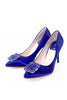 รองเท้าส้นสูงผ้าซาตินแต่งเพชร - Luxury Diamond Satin Stiletto Shoes