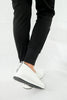 รองเท้าผ้าใบเเบบเสริมส้น W-028 - Girls Fashion Sneaker Slip On