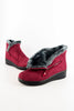 รองเท้าบูทกันหนาว บุขนด้านในอุ่นถึงติดลบ No.915 - Winter Faux Suede Zipper  Fur Lined Ankle Boots