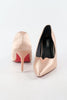 รองเท้าส้นสูงหัวแหลมคลาสสิค - Classic Slip On Pointed Toe Low Kitten Heel Pumps Shoes