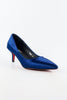 รองเท้าส้นสูงหัวแหลมคลาสสิค K9097 - Classic Slip On Pointed Toe Low Kitten Heel Pumps Shoes