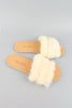 รองเท้าแตะเเต่งขนเฟอร์ - Furry Slides Fashion Fur Sandals