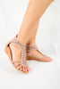 รองเท้าเตารีดสแตปปี้ซิปหลัง - Strappy Gladiator Wedge Sandal