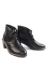 รองเท้าบูทหนังส้นสูง Kisto - Kisto Stacked Heel Lace Up Ankle Boots