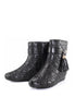 รองเท้าบูทหนังรับเบอร์กันหิมะกันน้ำ - Modern Winter Rubber Waterproof Ankle Boots