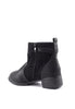 รองเท้าบูทหนังแต่งเข็มขัด - Buckle Flat Ankle Boots