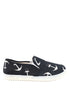 รองเท้าส้นแบนแคนวาสลายสมอ No.1584 - Anchor Printed Canvas Sneaker Flat Shoes