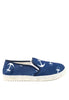 รองเท้าส้นแบนแคนวาสลายสมอ No.1584 - Anchor Printed Canvas Sneaker Flat Shoes