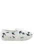 รองเท้าส้นแบนแคนวาสลายสมอ No.1584 - Anchor Printed Canvas Sneaker Flat Shoes